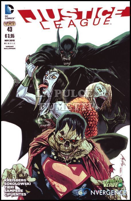 JUSTICE LEAGUE # 43 - VARIANT HALLOWEEN - CONVERGENCE
